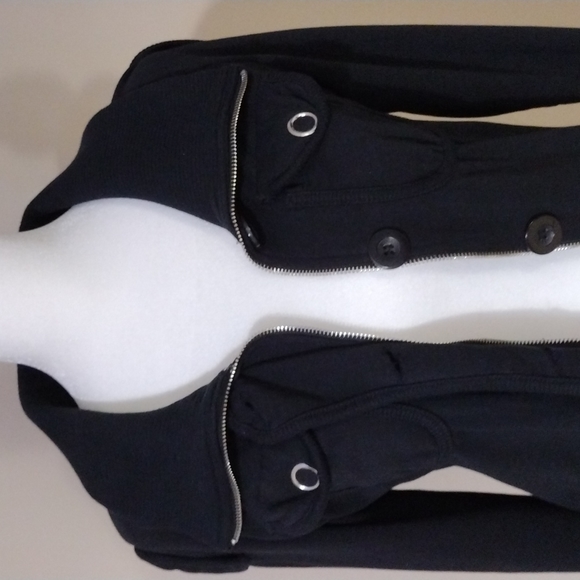 BCBG Black Jacket w/ Logo Detail - Picture 2 of 10